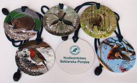 Medale leśne z wizerunkiem zwierząt i personalizowaną pieczątką